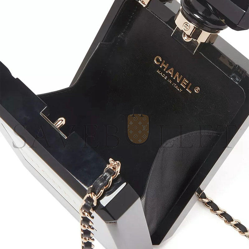 CHANEL MASTER CLUTCH NO.5 PERFUME BAG IN PLEXI (20*12*4cm)